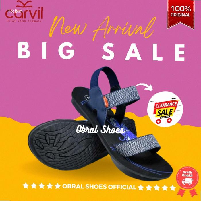 Carvil Oryn - L | Sandal Spons Gunung Tali Wanita Carvil ORIGINAL | Kekinian