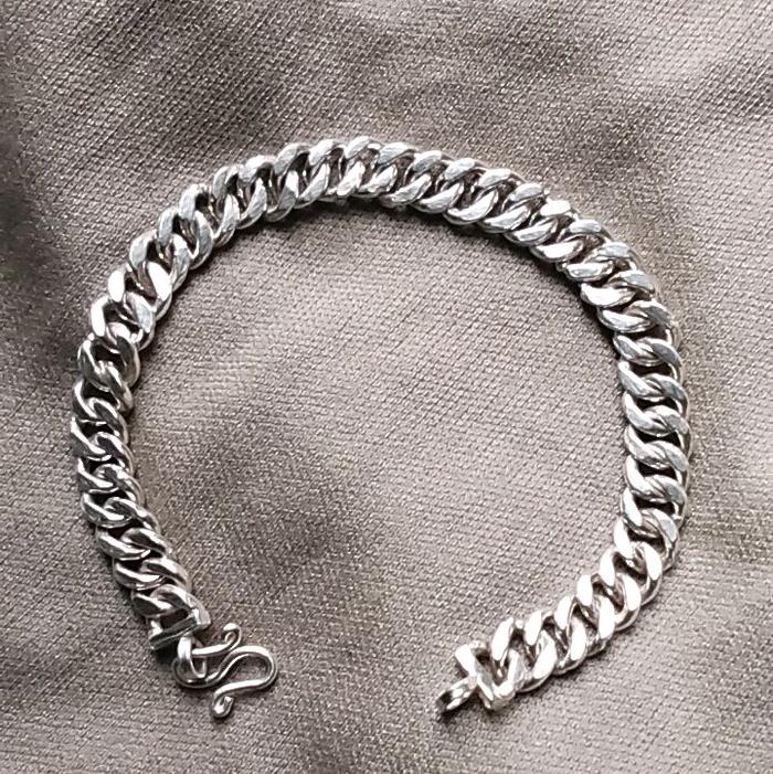 gelang sisik naga perak murni