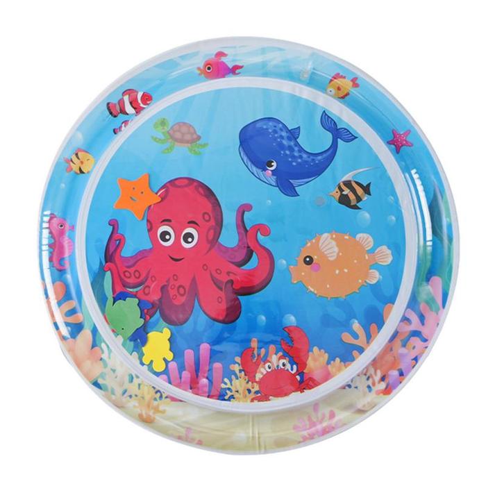 Water Sensory Play Mat Thickened Inflatable Water Mat For Cat And Dog Pet Playmat With Fish Sea Them