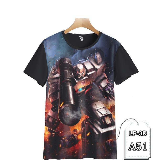 Kaos Transformers Megatron Baju Anak dan Transformers Printing 3D