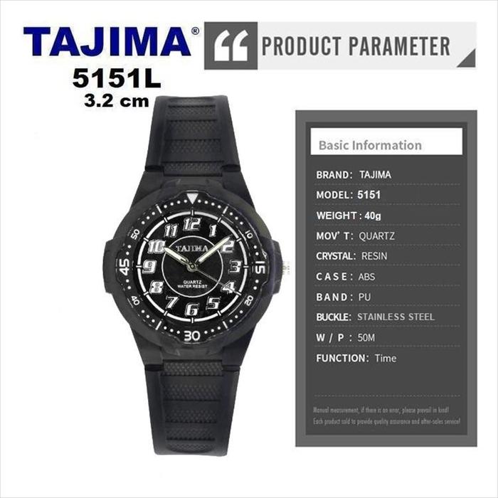 Jam Tangan Analog Sport Wanita Tajima 5151 Water Resist Original  Free BOX