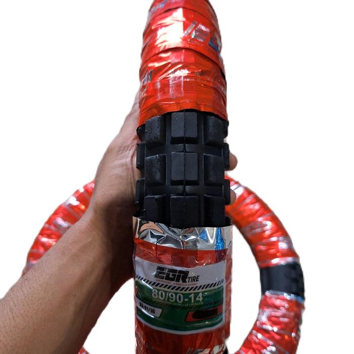 Ban Ring Model Trail 14 Ukuran 80/90-14 Tipe Non Tubeless Untuk Ban Depan Sepeda Motor Matic Trail