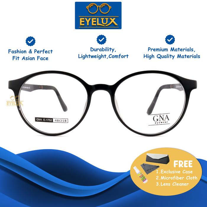 GNA Eyewear/ GNA E-1759/50-18/ Frame Kacamata GNA Eyewear ORIGINAL