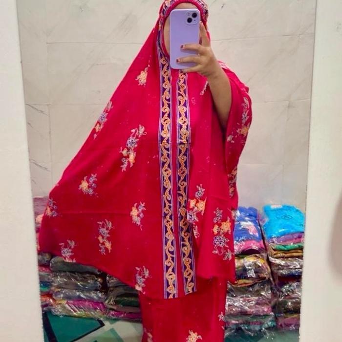 MUKENAH BATIK SUNAN ORIGINAL - ALL SIZE Masuk Dewasa & Jumbo 100% asli