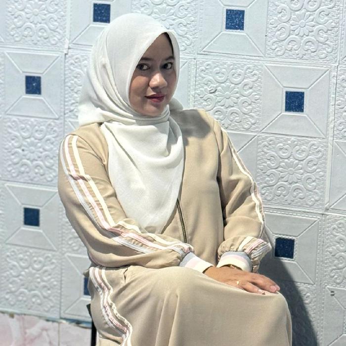 Gamis Traveling Rafhanah Vanila .Anti Kusut Adem Nyaman.Elegan Simple Sporty.Size S-XXL Warna Lengka