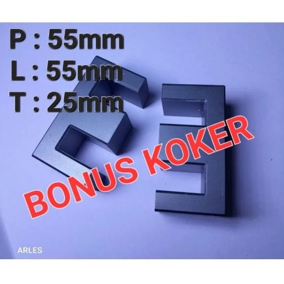 Dicari Trafo Ferrite EE55 Jumbo Dimensi 55×55×25 Mm