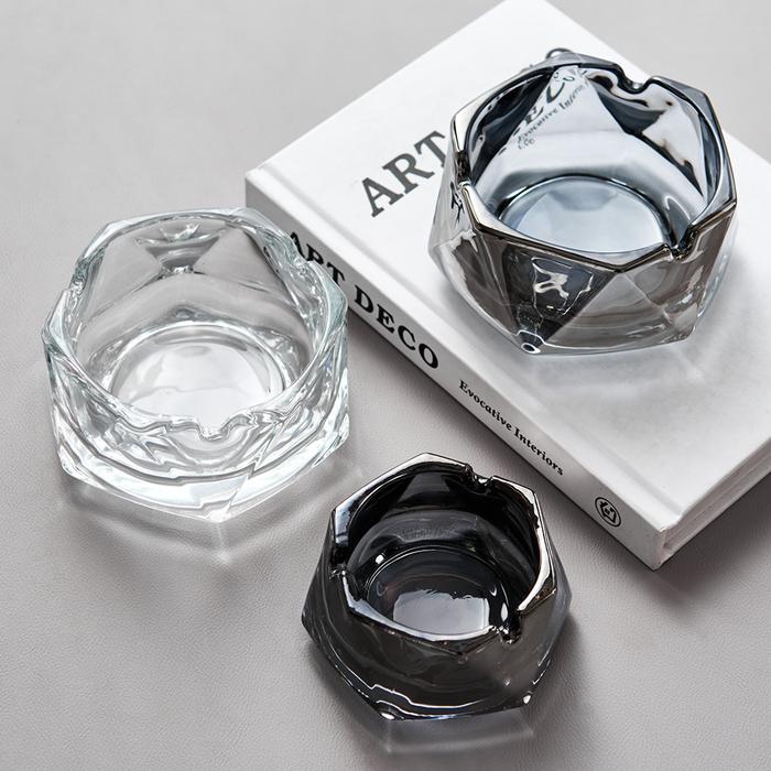 Home Decoration Prismatic Ashtray Modern Style Meeting Room Tea Table