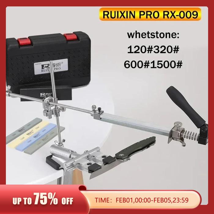 RUIXIN PRO RX 009 pengasah pisau sudut tetap, pengasah pisau berlian