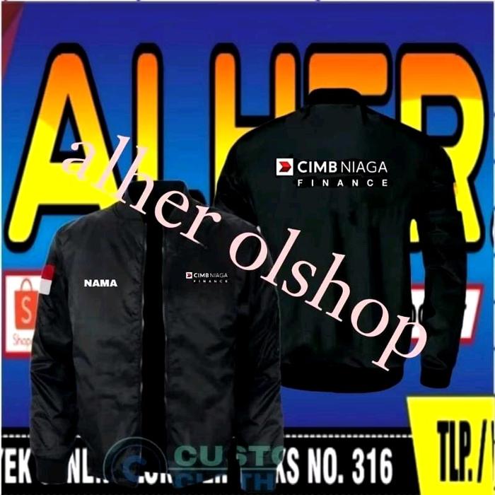 Jaket bordir CIMB niaga finance jaket CIMB niaga finance jaket bomber CIMB niaga finance jaket kerja
