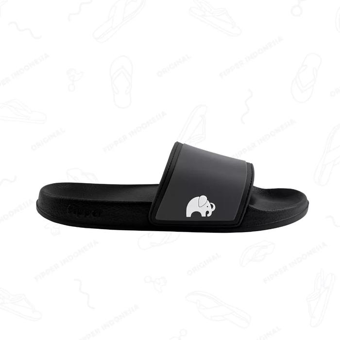 Fipper - Slip On Black / Grey Dark / White