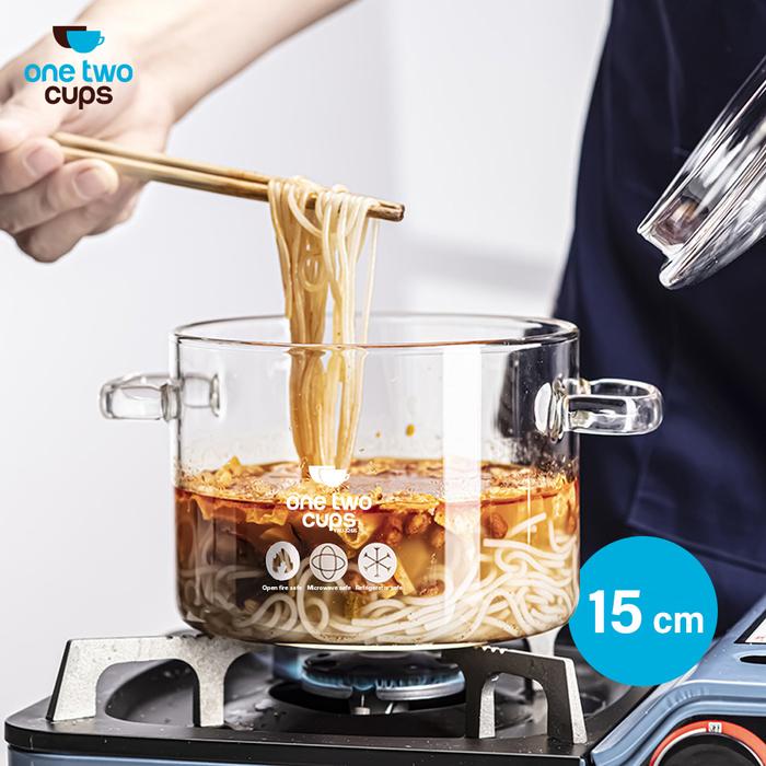 Grand Mall - Panci Kaca Tahan Panas | Borosilicate Glass Cooking Pot | Kitchen Cookware