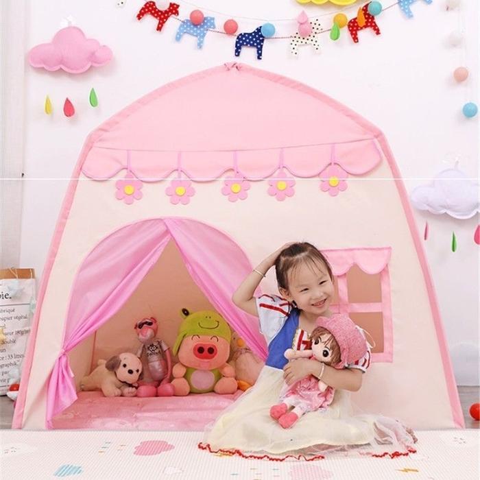 ASLI - TENDA ANAK MODEL RUMAH TENDA MAINAN INDOOR OUTDOOR TENDA BERMAIN JUMBO TENDA PRINCESS CASTLE