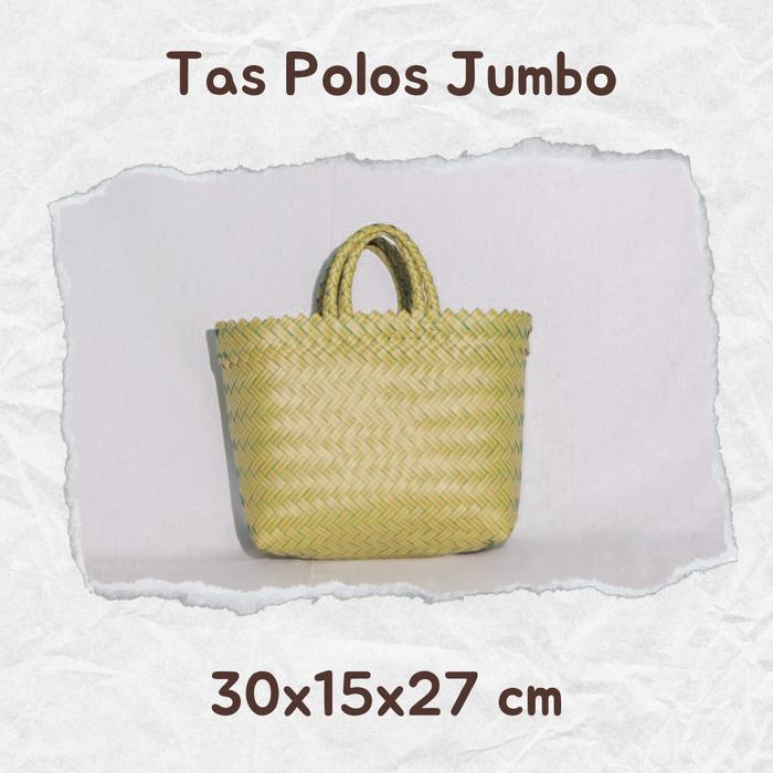 NAHE.CO - Tas anyaman polos jumbo 5pcs Tote Totebag  / Tas Belanja / Tas Hajatan / Tas Sembako / Tas