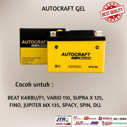 Aki motor murah honda beat accu GTZ5S aki autocraft gel berkualitas Motorcycle