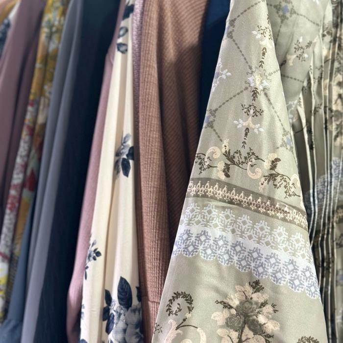 Dress glamour Hennia Muslim Wanita Gamis Kondangan Motif