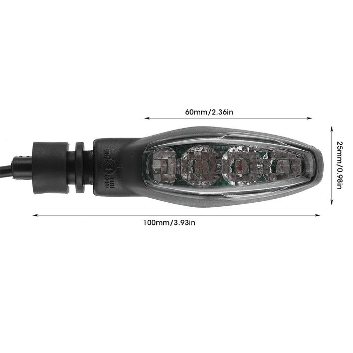 LED Pasangan Lampu Sein Lampu Sein Motor LED Indikator LED Depan 12V
