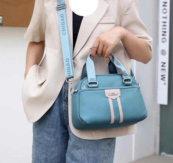 TAS SELEMPANG WANITA IMPORT CHIBAO KANVAS 8401#