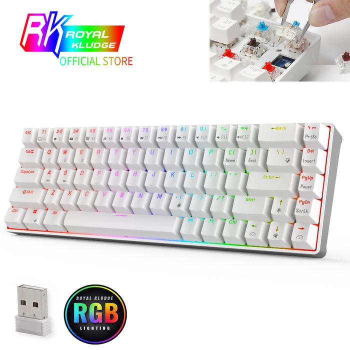 RK68 Pro/RK84 RGB Hot-swap Keyboard, 2.4Ghz Wireless/Bluetooth/Wired
