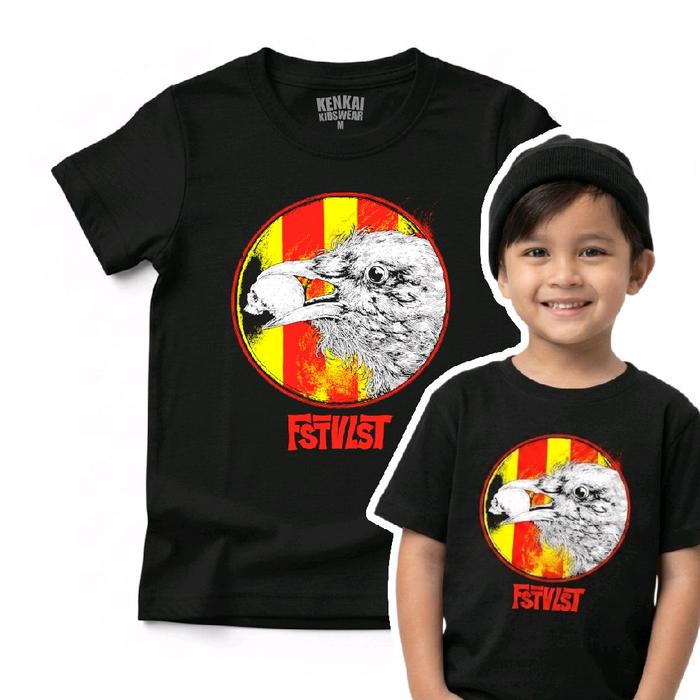 kaos band anak anak fstvlst usia 1 sampai 12 tahun