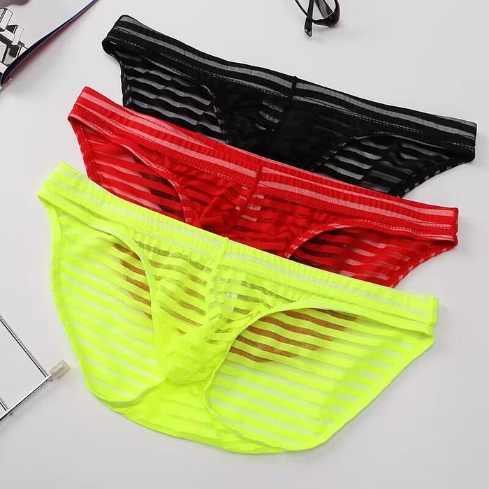 Dezenna Celana Dalam Pria Transparan G String sexy Brief laki-laki 5Y038