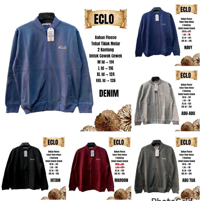 JAKET ZIPPER BY ECLO CEWEK COWOK