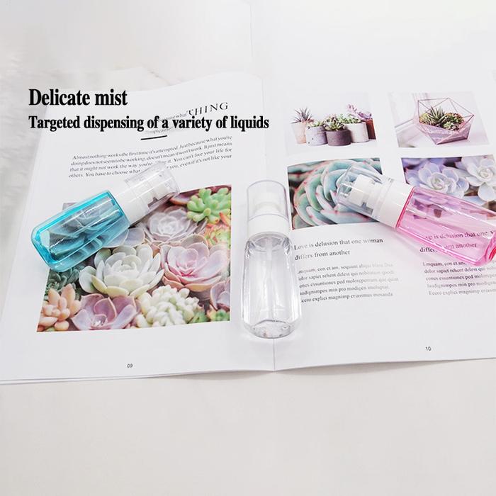 Botol 30ml&60ml Spray TUBULAR / Botol UPG 30ml&60ml Transparan / Botol Plastik Parfum / Botol Sempro