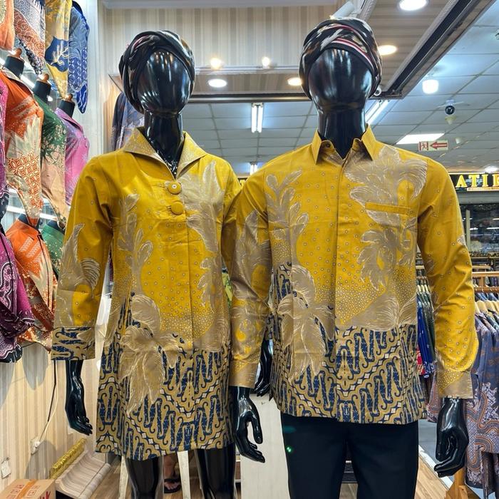 Baju Batik Kemeja Tunik Bahan Katun Prima Premium Model Tunik Dan Kemeja Jaitan Semi Jas Seragam Cou