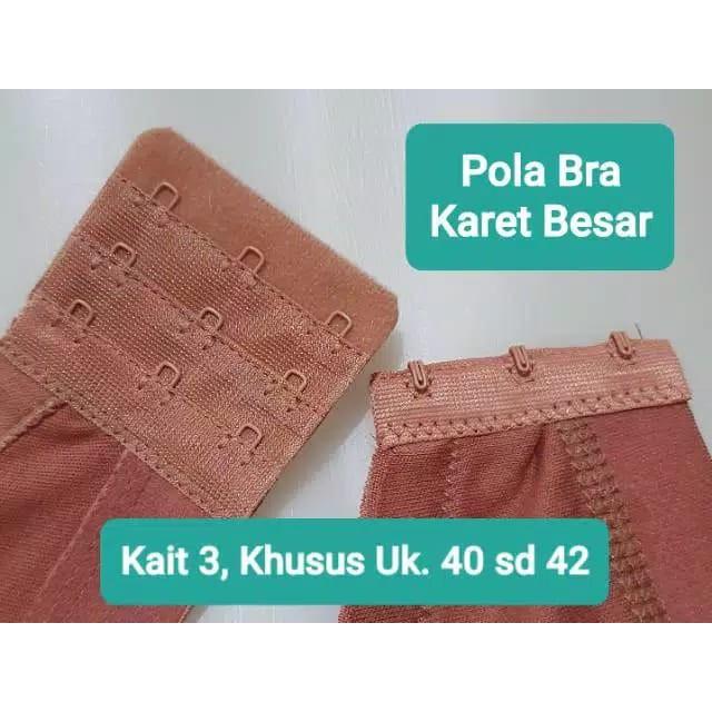 Sport Bra JUMBO dan Remaja Pola Karet Bawah Kait 2 atau 3 BH Tanpa Kawat Tanpa Busa