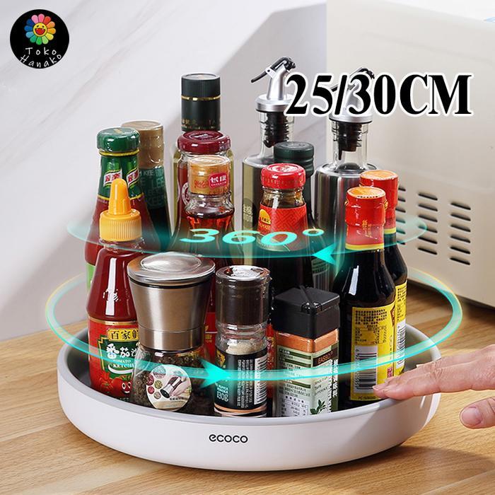 Rak Putar Botol Tempat Bumbu Wadah Penyimpanan Putar Box Kosmetik Rak Dapur Rak Bumbu Multifungsi Bi