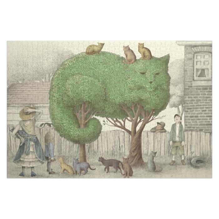 The Night Gardener - The Cat Tree Jigsaw Puzzle Personalised Name