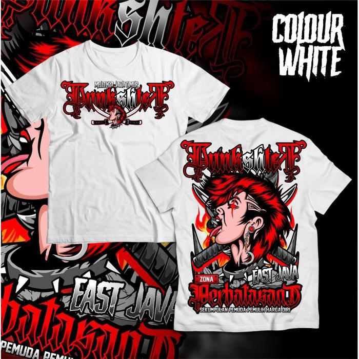 Kaos PSHT Punkshter Zona Perbatasan East Java Meletnya Jawa Timur Sablon DTF Premium