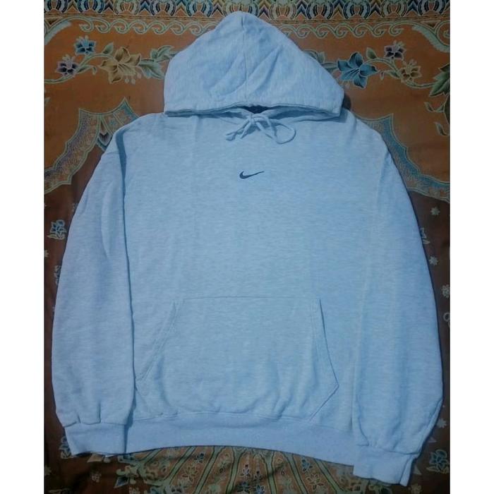 Hoodie Nike Center Logo Vintage Gray Second