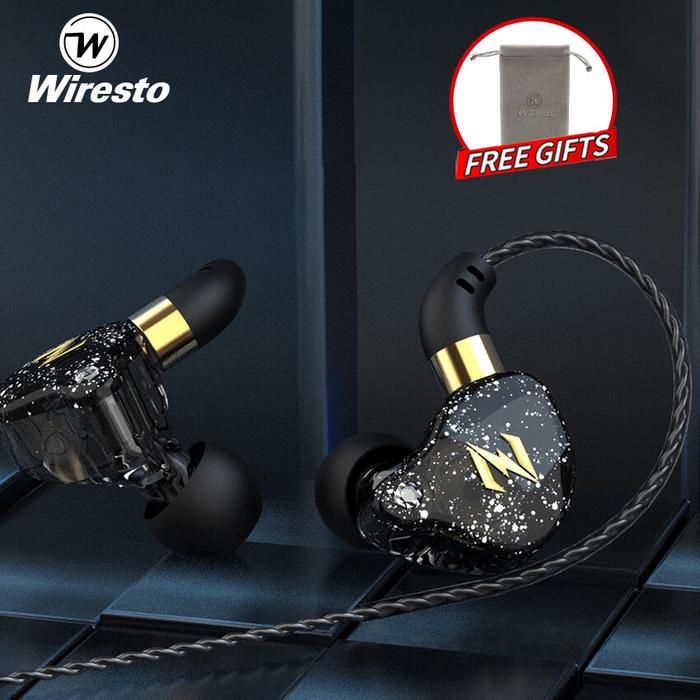 Earphone Bass Berkabel, Earbud Bass Berat Pembatal Kebisingan