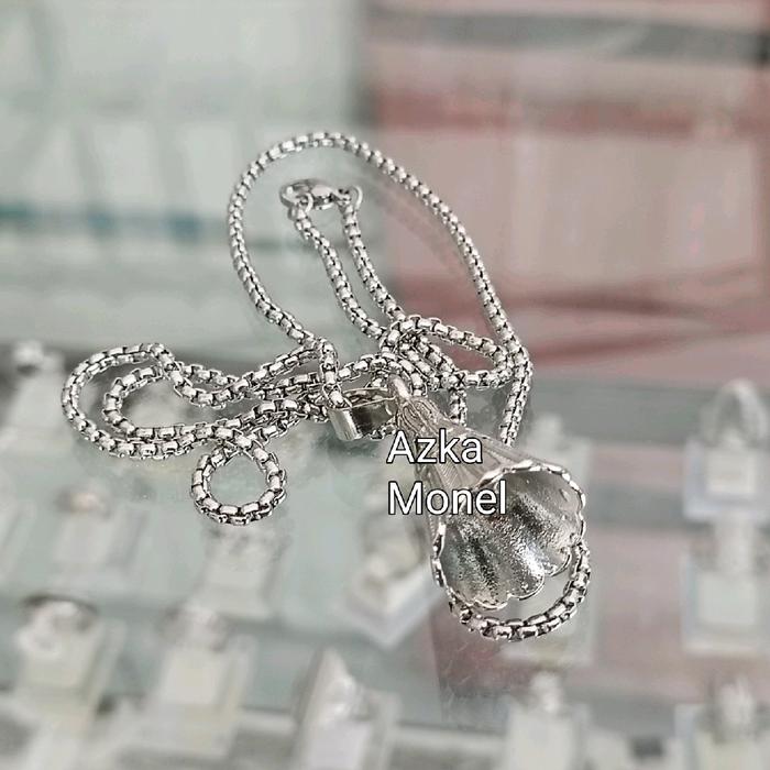 Kalung Shuttlecock Stainless Silver - Aksesoris Olahraga Bulutangkis - Hadiah