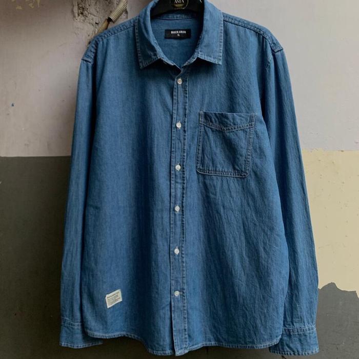 Kemeja lengan panjang Buckaroo indigo size XL preloved