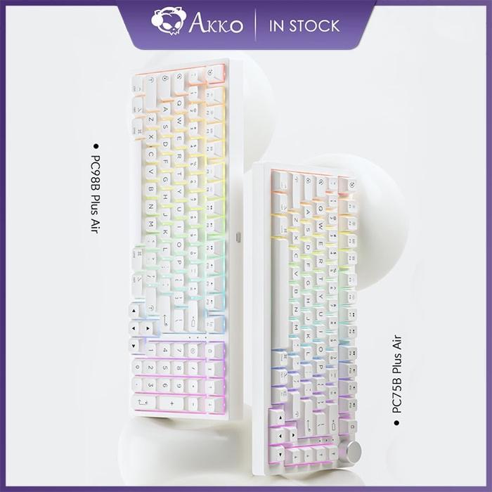 Akko PC75B/98B Plus Air White 75% Hot Swappable RGB Mechanical Gaming