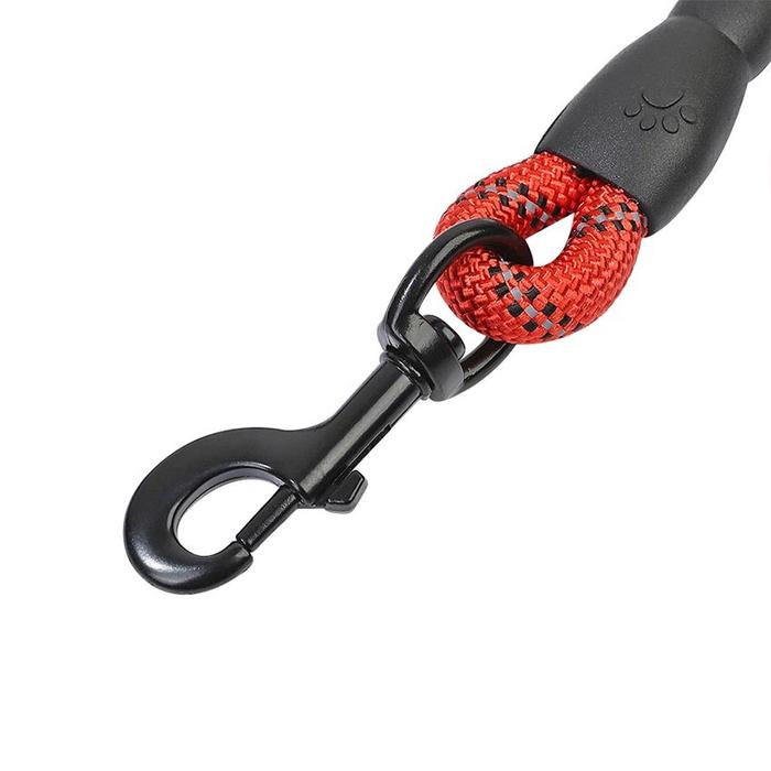 Reflektif Tali Tuntun Anjing besar kuat berburu Nylon Rantai Hewan Kucing GLOWING Dog Harness