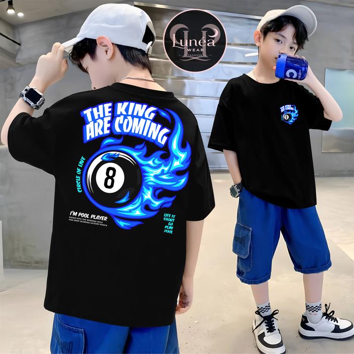 Kaos Anak Distro / Kaos T-Shirt Billiard / Kaos Sablon Billiard 100% Catton Premium