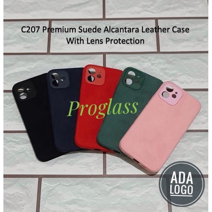 C207 for Iphone 11 11 PRO 11 PRO MAX Premium Suede Alcantara Leather Case