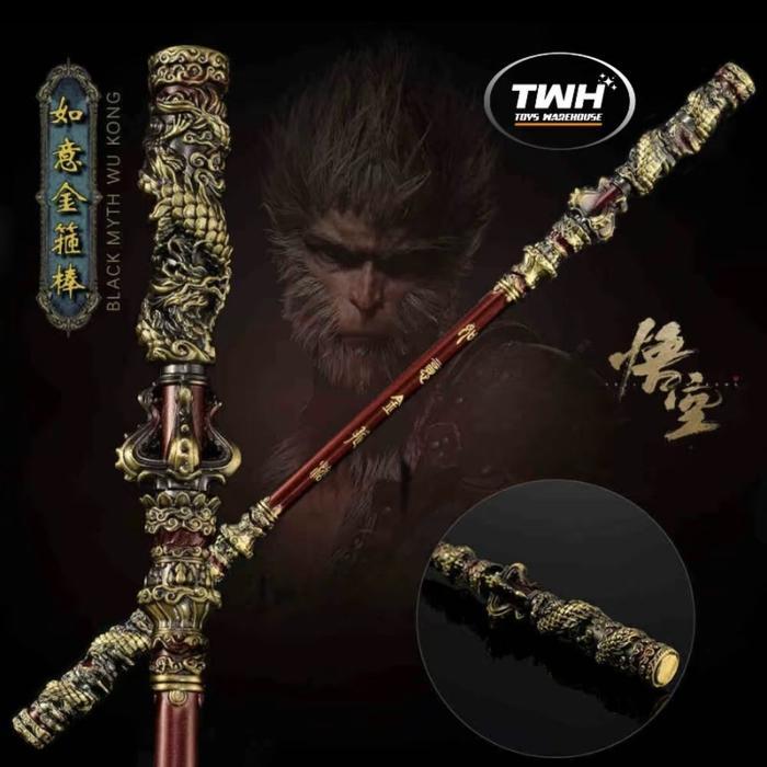 acecoris labubu sun wu kong gelang kutukan bahan perak dan tongkat Toya sakti bahan besi