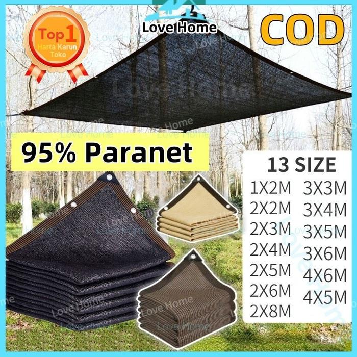Ready Stock Paranet 95% Jaring Peneduh Hitam / Jaring Peneduh Ultraviolet /paranet Murah Jaring Pene