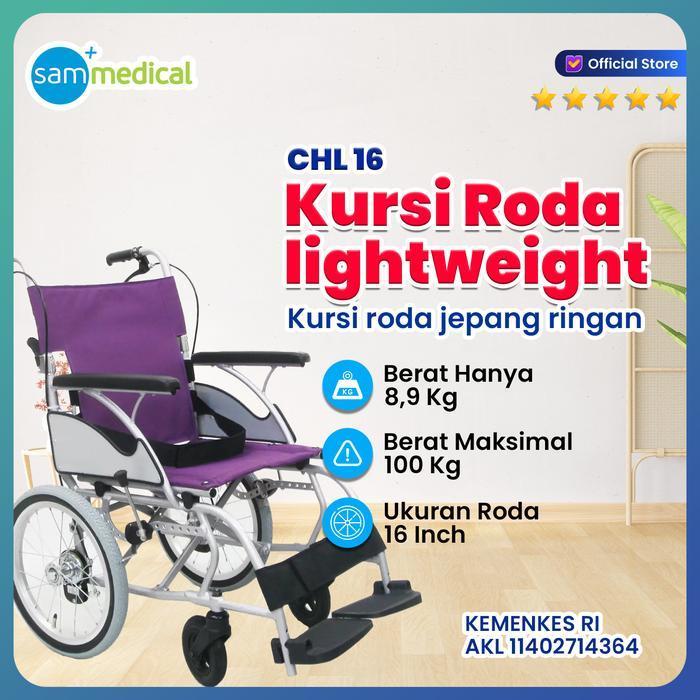 Kawamura Kursi Roda Jepang Chl 16 - Kursi Roda Ringan & Nyaman