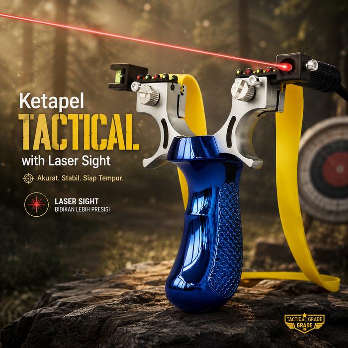 Ketapel Berburu Powerful Outdoor Slingshot Laser Sight