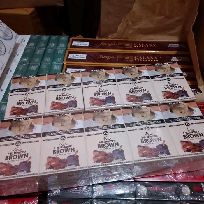 humer brown kalung pria logam nyaman di pakai