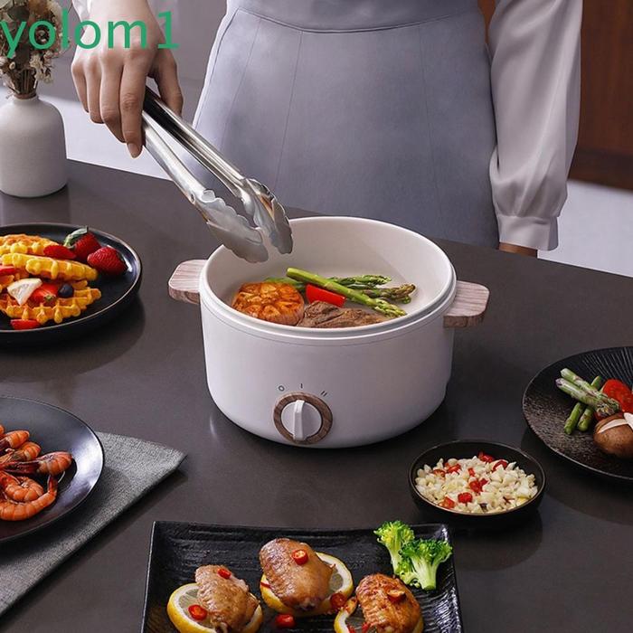Yolom Hot Pot Cooking Cooker Wajan Listrik Multi Fungsi Anti Lengket
