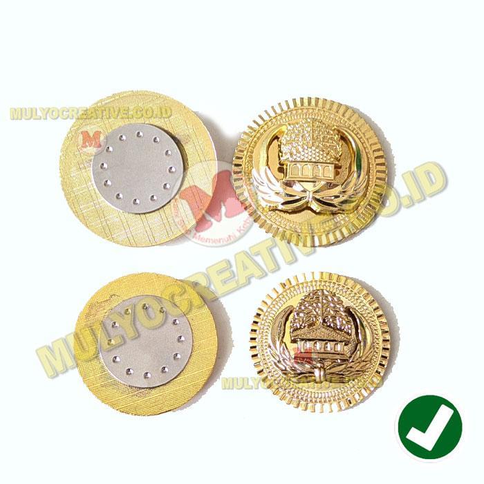 Lencana Korpri Magnet Pin Logo Korpri Ukuran Besar Bahan Kuningan