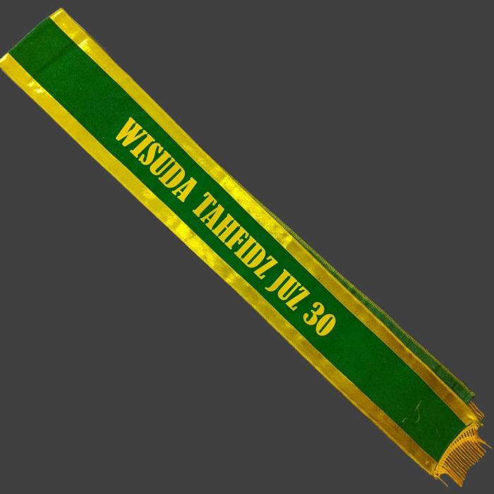 Safitiri Selempang Istimewa - Wisuda Tahfidz Qur'An- Bahan Beludru Tebal -Halus - Rapi // Pilihan -S