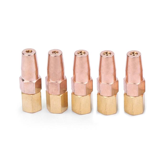 5 Pcs H01-6 Propane Gas Welding Nozzle Oxygen Gas Contact Tips Holder