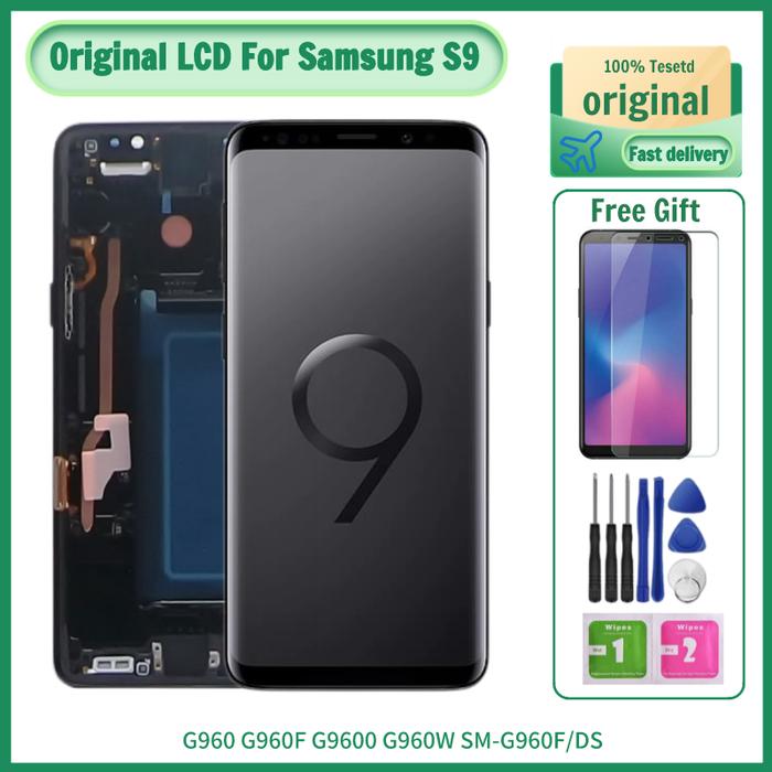 100% Original S9 amoled LCD For Samsung Galaxy S9 LCD Display G960