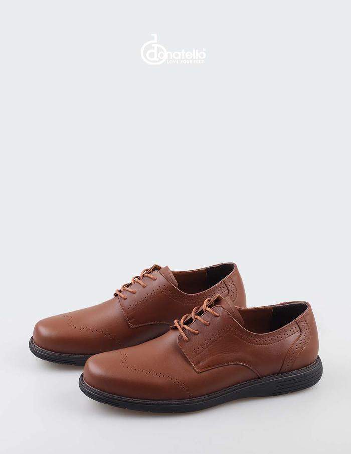 Donatello XDY70103 Sepatu Formal Pria Bertali Kulit Asli